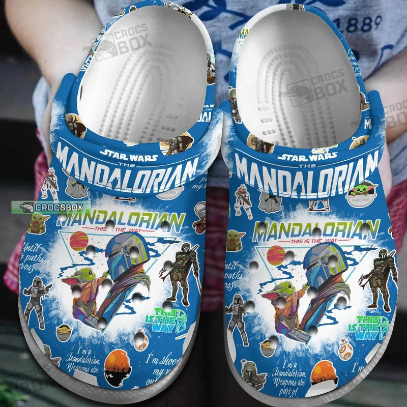 The Mandalorian Blue Crocs Shoes - CrocsBox.jpg