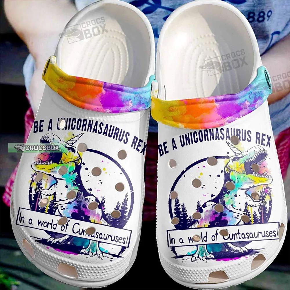 Unicorn X T-Rex Crocs Shoes - CrocsBox.jpg