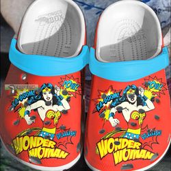 vintage wonder woman dc comic crocs
