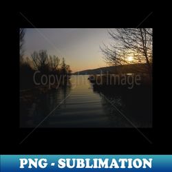 Sunset landscape photography lakeview - Digital Sublimation Download File - Boost Your Success with this Inspirational PNG Download