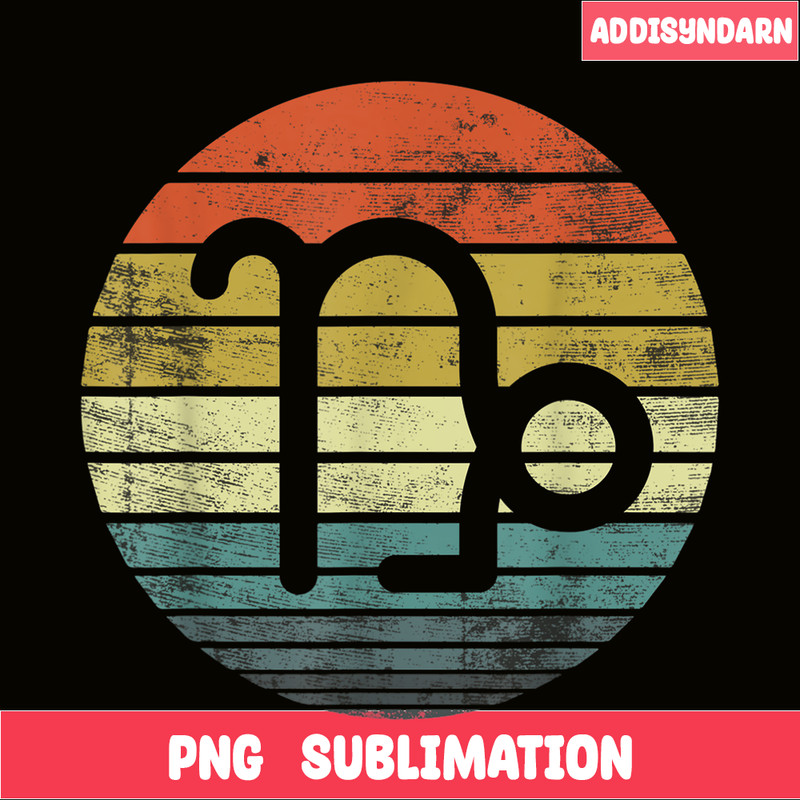 CPB28102313-Capricorn Gifts PNG Funny Retro Sunset PNG Zodiac Sign Birthday PNG.png
