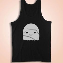 kawaii ghost cute halloween graphic men&8217s tank top