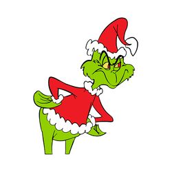 Grinch Christmas SVG, christmas svg, grinch svg, grinchy green svg, funny grinch svg, cute grinch svg, santa hat svg 217
