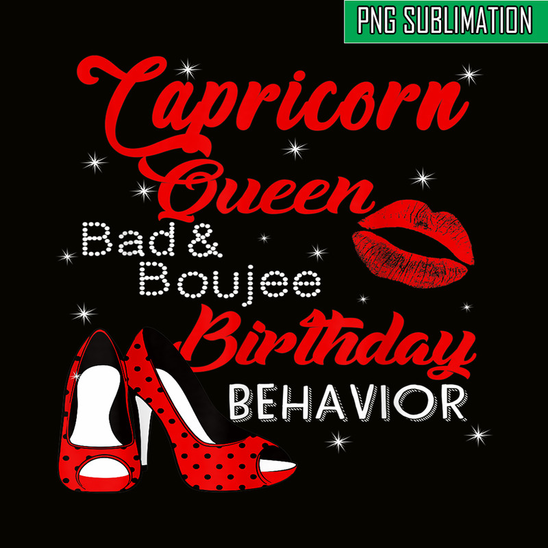 CPB28102324-Capricorn Queen PNG Bad Scorpio PNG Capricorn Birthday Behavior PNG.png