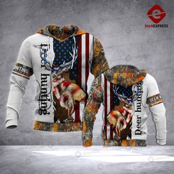mtp deer hunting 3d hoodie print camo