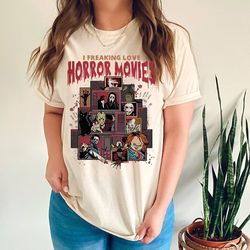 horror movie shirt vintage 90s halloween movies serial killer shirt ghost face jason voorhees michael myers shirt ho