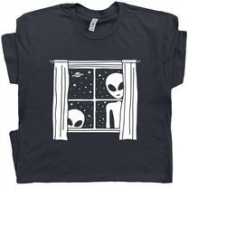 alien t shirt ufo shirt weird shirts for women men ladies area 51 cryptozoology cryptid shirt random stoner graphic tee