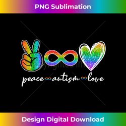 Peace Autism Love Infinity Symbol Autism Awareness - Contemporary PNG Sublimation Design - Immerse in Creativity with Every Design