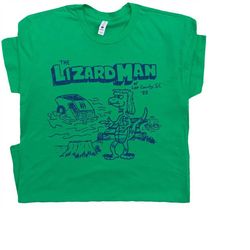 lizardman shirt cryptozoology shirts for men women weird cryptid t shirts strange unusual graphic tee lizard man shirt b