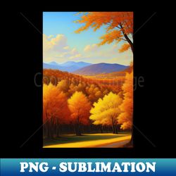 Oil Landscape claude Monet - Autumn Nature - Instant PNG Sublimation Download - Transform Your Sublimation Creations