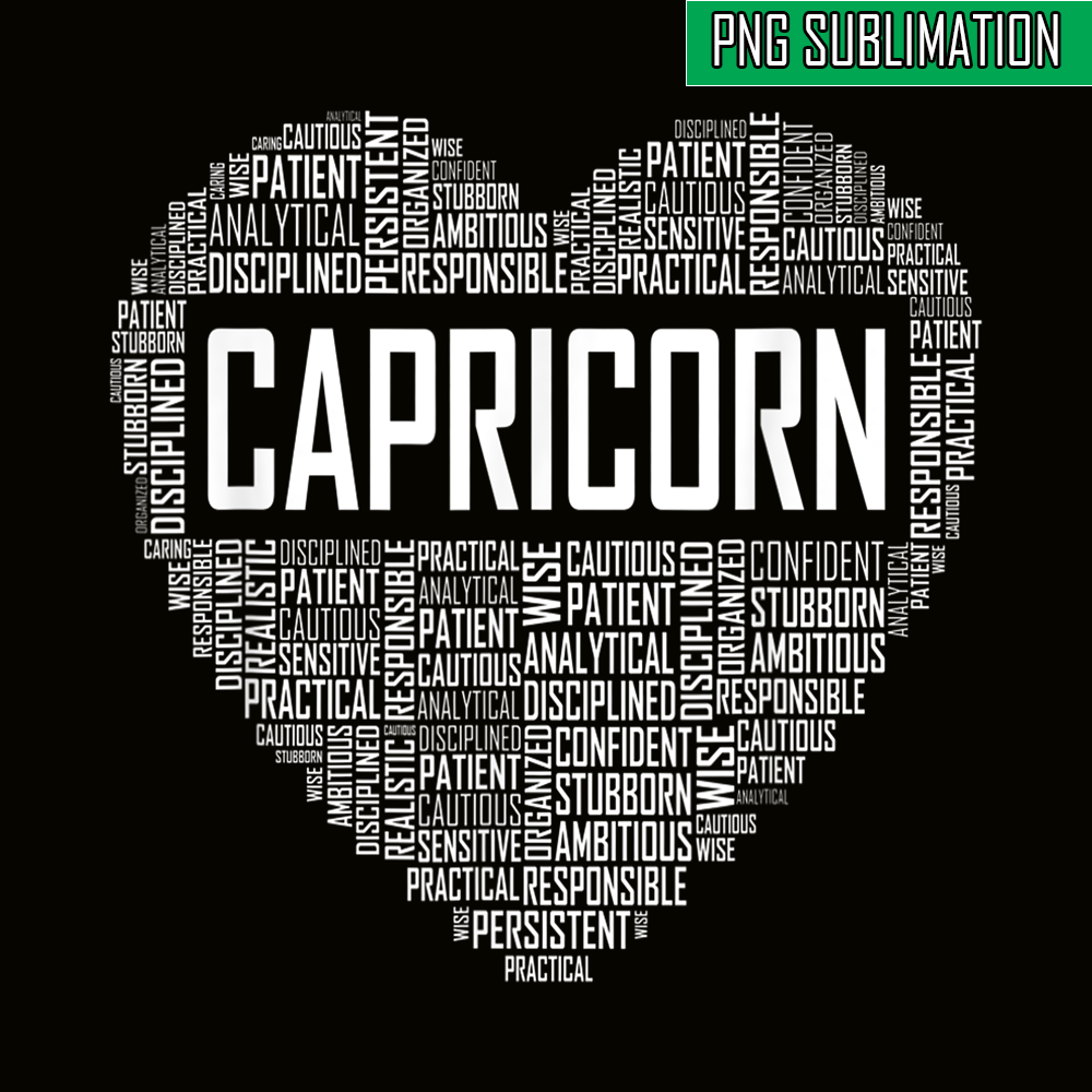 CPB28102350-Capricorn Zodiac Traits PNG Horoscope Astrology Sign PNG Capricorn Heart PNG.png