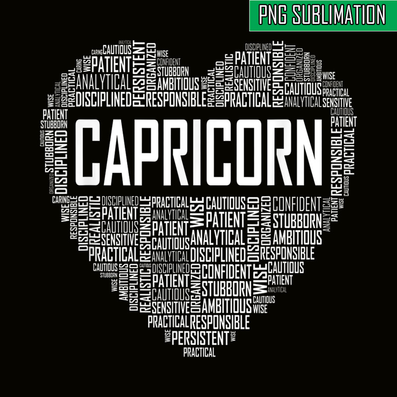 CPB28102350-Capricorn Zodiac Traits PNG Horoscope Astrology Sign PNG Capricorn Heart PNG.png