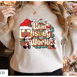 mickey and friends christmas shirt, vintage walt disney world christmas shirt, disney family christmas shirt, disney xma