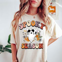 mickey ghost spooky season shirt, mickey boo halloween shirt, pumpkin mickey, disney spooky shirt, disney halloween shir