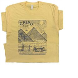 cairo egypt t shirt cool egyptian pyramids t shirts for men women the sphinx graphic tee vintage travel souvenir shirts