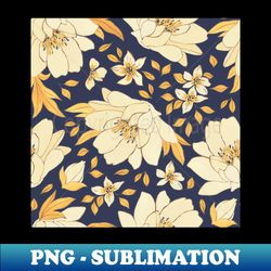 Handdrawn Flower Pattern - Trendy Sublimation Digital Download - Perfect for Personalization