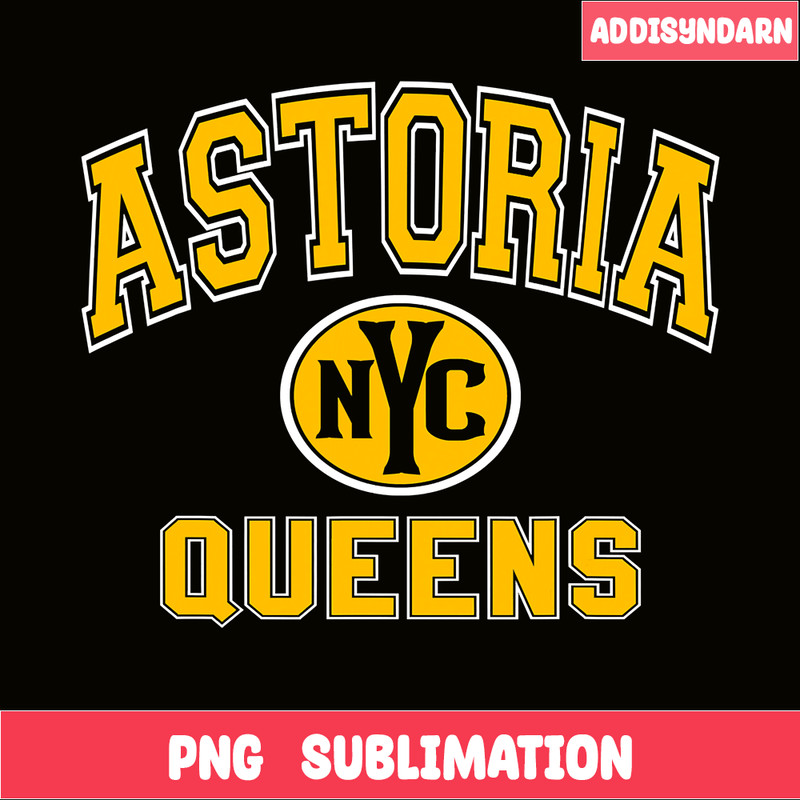 QUE03112310-Astoria Varsity Style PNG, Black Queen PNG, NYC Queens PNG.png