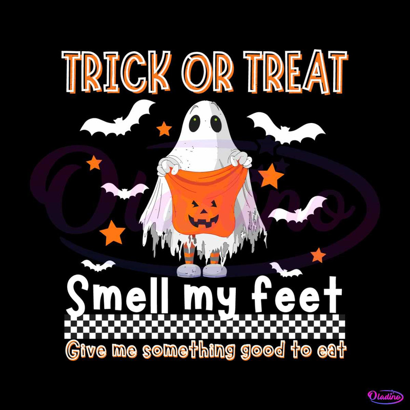 Funny Ghost Trick or Treat Smell My Feet SVG Download 2111.jpg