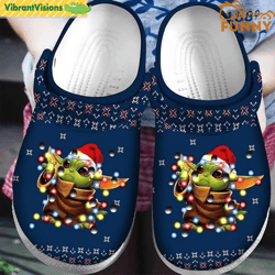baby yoda christmas crocs clog shoes - discover comfort and style clog shoes with funny crocs