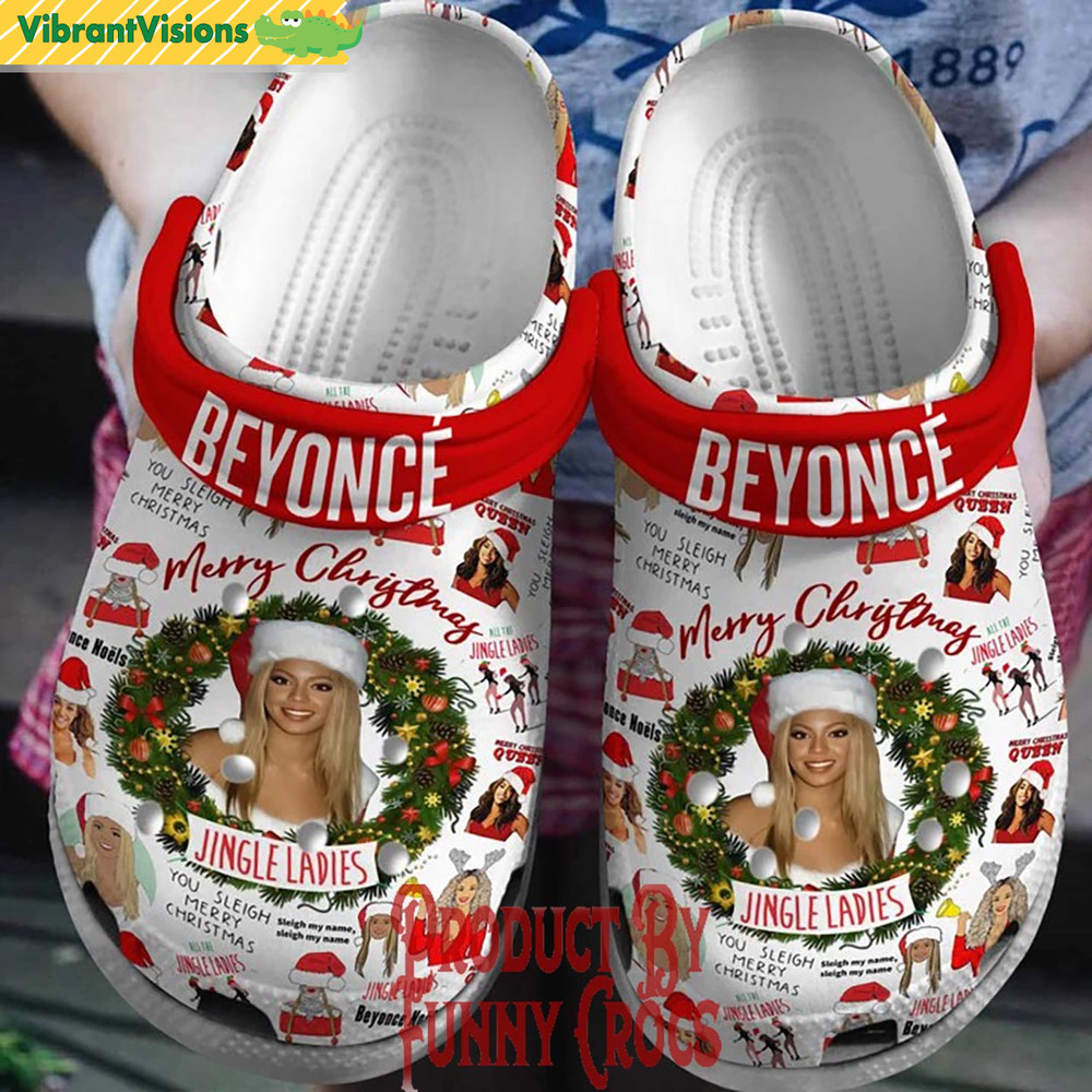 Beyonce Jingle Ladies Merry Christmas Crocs - Discover Comfort And Style Clog Shoes With Funny Crocs.jpg
