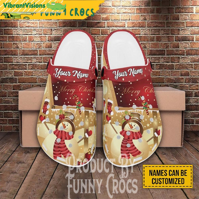 Custom Christmas Snowman Crocs Clogs Shoes - Discover Comfort And Style Clog Shoes With Funny Crocs.jpg