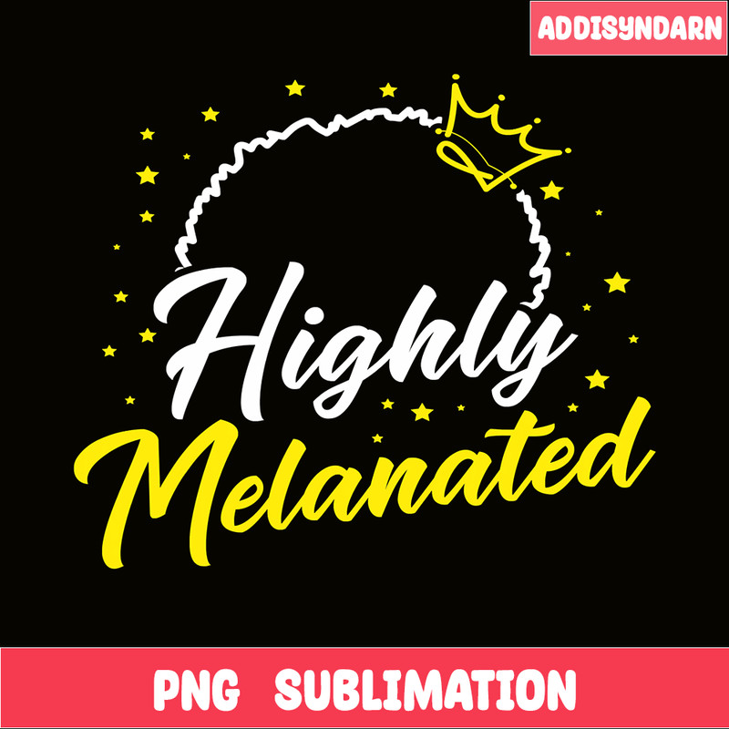 QUE031123109-Highly Melanated PNG, Black Girl PNG, Magic Afro Hair PNG.png