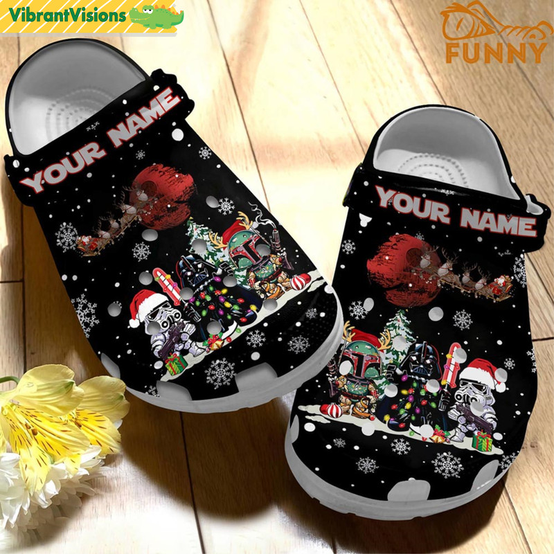 Customized Star Wars Christmas Crocs - Discover Comfort And Style Clog Shoes With Funny Crocs.jpg