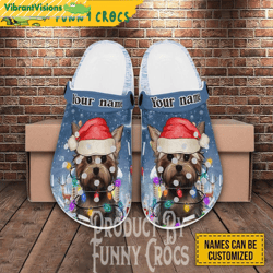 customized yorkshire terrier santa hat christmas crocs shoes - discover comfort and style clog shoes with funny crocs