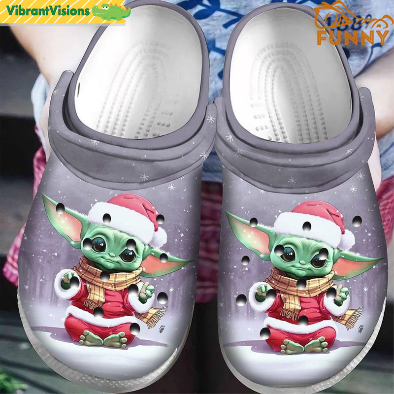 Cute Baby Yoda Christmas Crocs - Discover Comfort And Style Clog Shoes With Funny Crocs.jpg