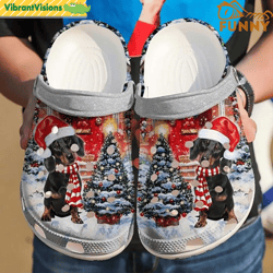 dachshund merry christmas crocs - discover comfort and style clog shoes with funny crocs