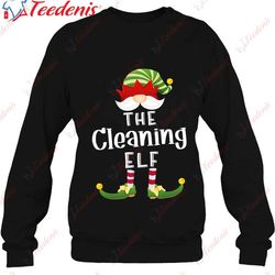 cleaning elf group christmas funny pajama party shirt, christmas t-shirt design  wear love, share beauty
