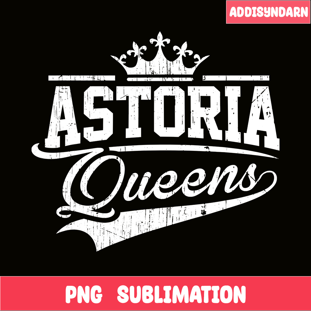 QUE03112315-Astoria With Crown PNG, Queens NYC PNG, Retro Queens PNG.png