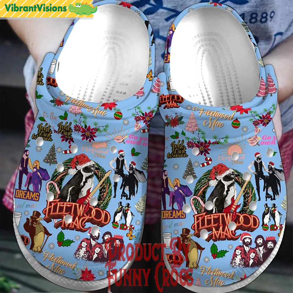 Fleetwood Mac Christmas Crocs Shoes - Discover Comfort And Style Clog Shoes With Funny Crocs.jpg