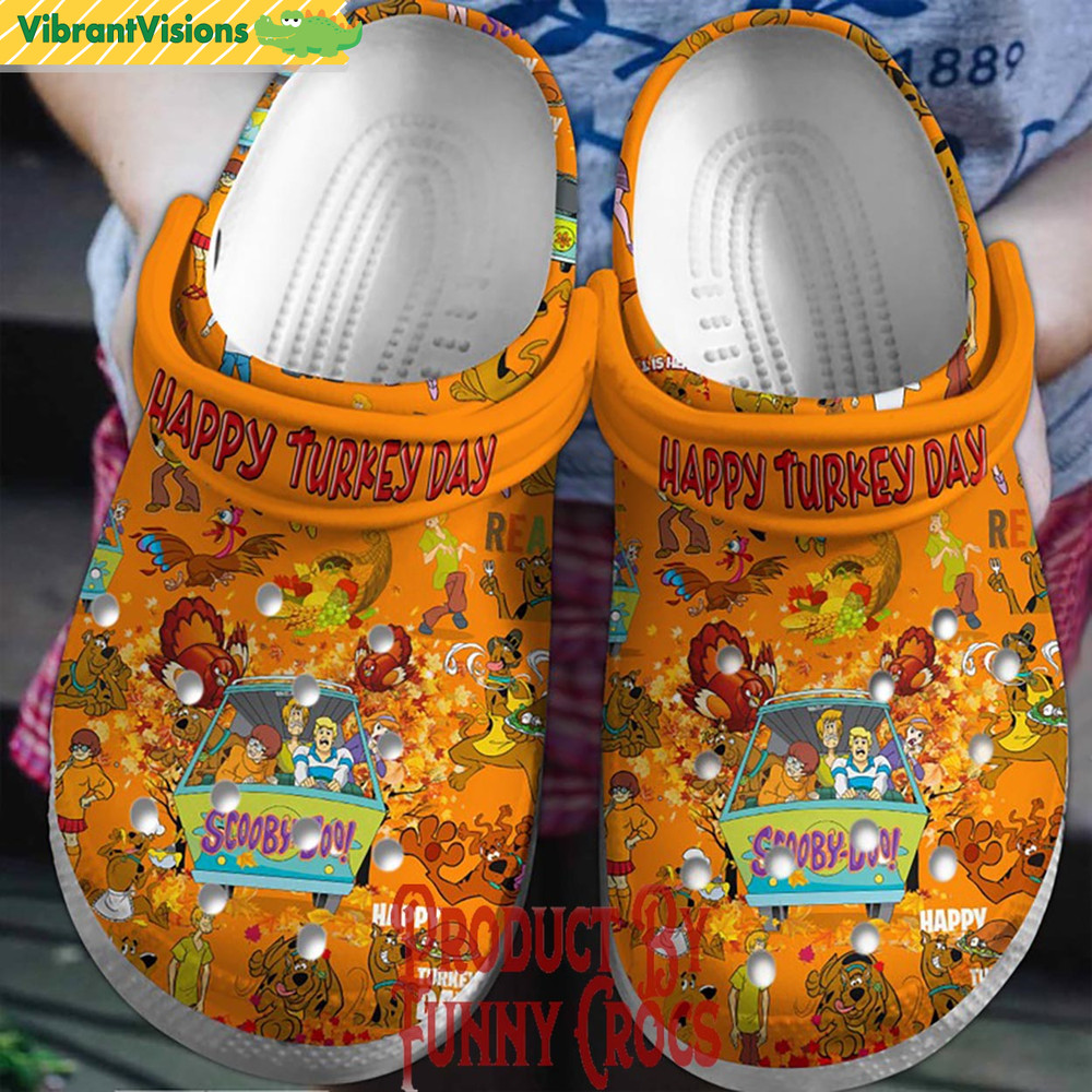 Happy Turkey Day Scooby Doo Crocs Shoes - Discover Comfort And Style Clog Shoes With Funny Crocs.jpg