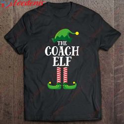 coach elf matching family group christmas party pajama shirt, long sleeve kids christmas shirts family wear love, share