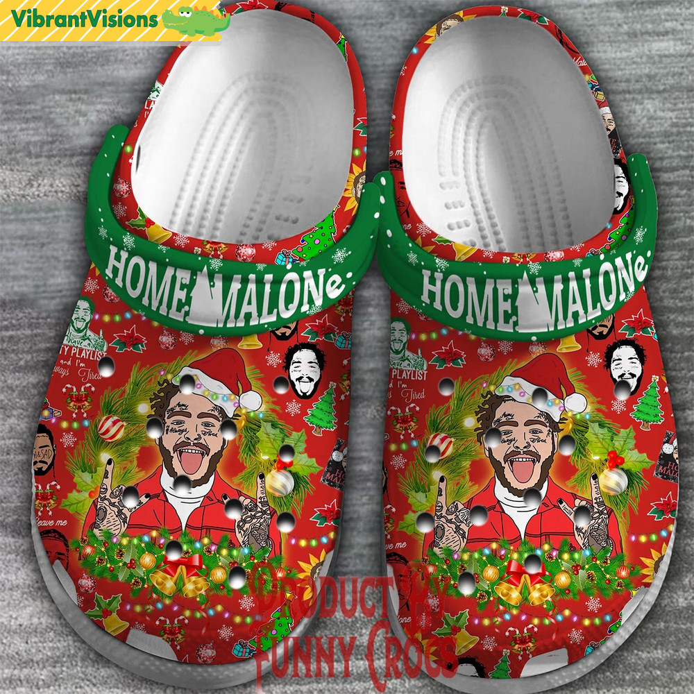 Home Malone Post Malone Christmas Crocs - Discover Comfort And Style Clog Shoes With Funny Crocs.jpg