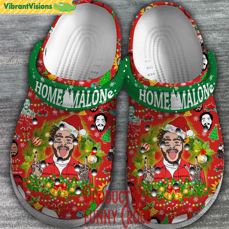 Home Malone Post Malone Christmas Crocs - Discover Comfort And Style Clog Shoes With Funny Crocs.jpg