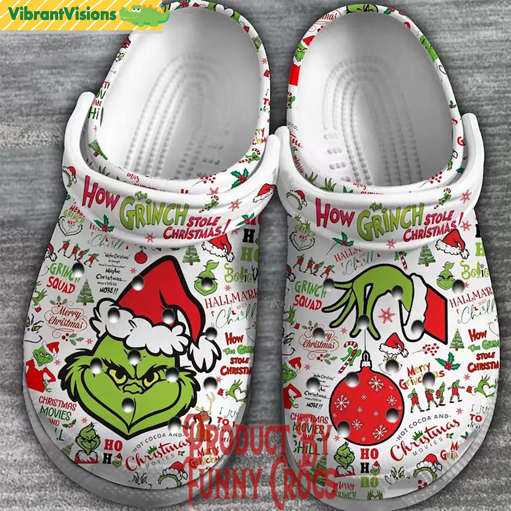 How The Grinch Stole Christmas Crocs Shoes - Discover Comfort And Style Clog Shoes With Funny Crocs.jpg