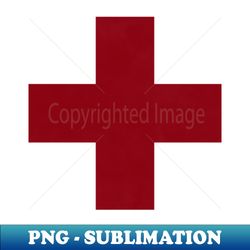 Red Cross - PNG Transparent Sublimation Design - Fashionable and Fearless