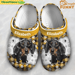 lovely dachshund christmas crocs - discover comfort and style clog shoes with funny crocs