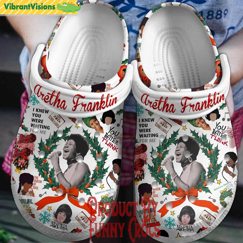 Merry Christmas Aretha Franklin Crocs Shoes - Discover Comfort And Style Clog Shoes With Funny Crocs.jpg