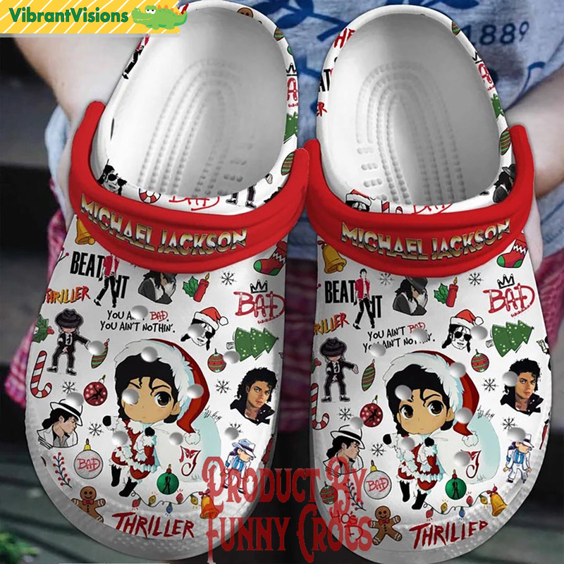 Merry Christmas Beat It Michael Jackson Crocs Shoes - Discover Comfort And Style Clog Shoes With Funny Crocs.jpg
