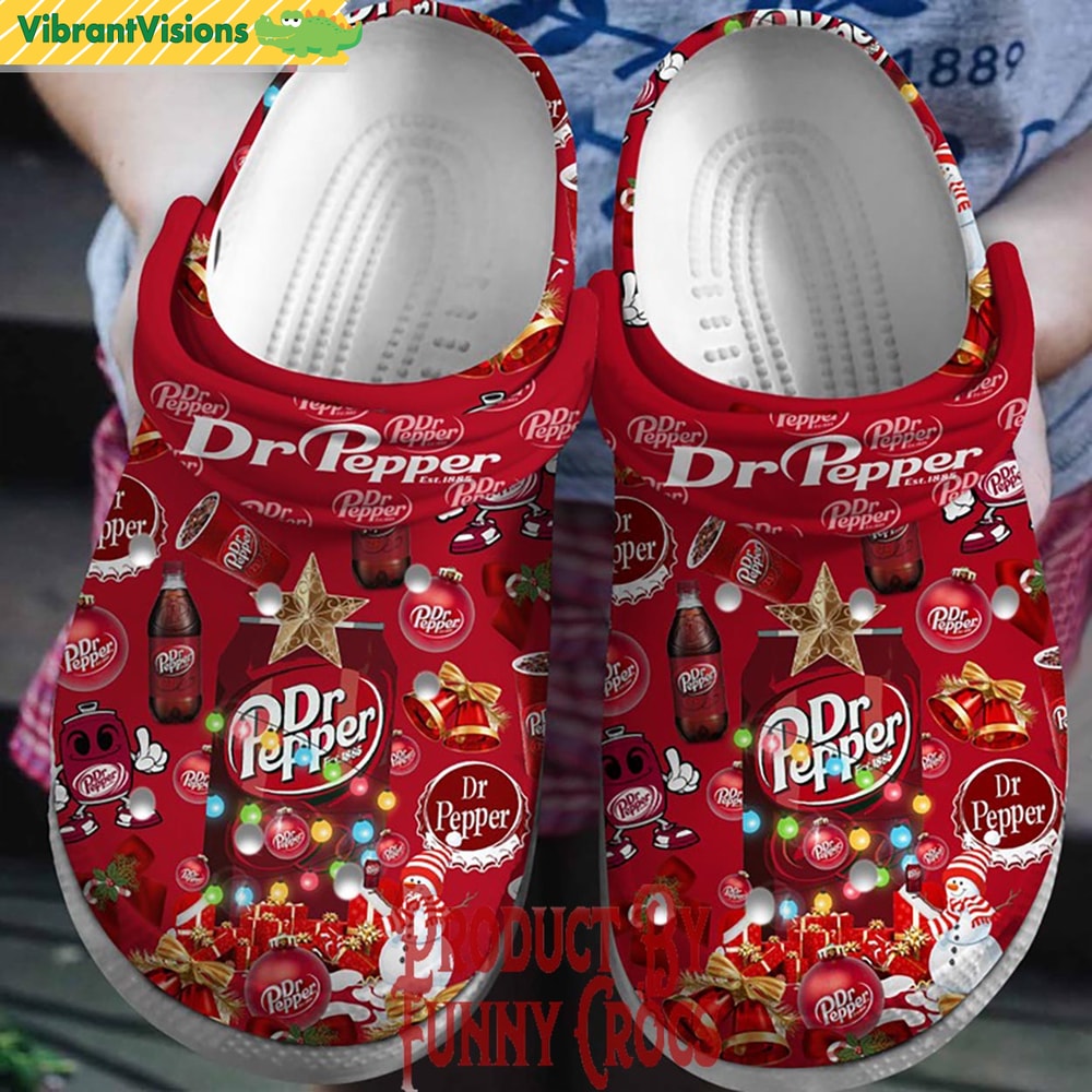 Merry Christmas Dr Pepper Crocs Shoes - Discover Comfort And Style Clog Shoes With Funny Crocs.jpg