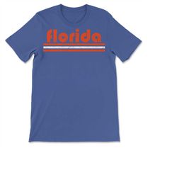 vintage florida retro three stripe weathered  t-shirt, sweatshirt & hoodie