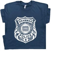 grammar police t shirt book t shirts reading t shirt literary t shirt geek tee for english teacher nerd shirts mens wome