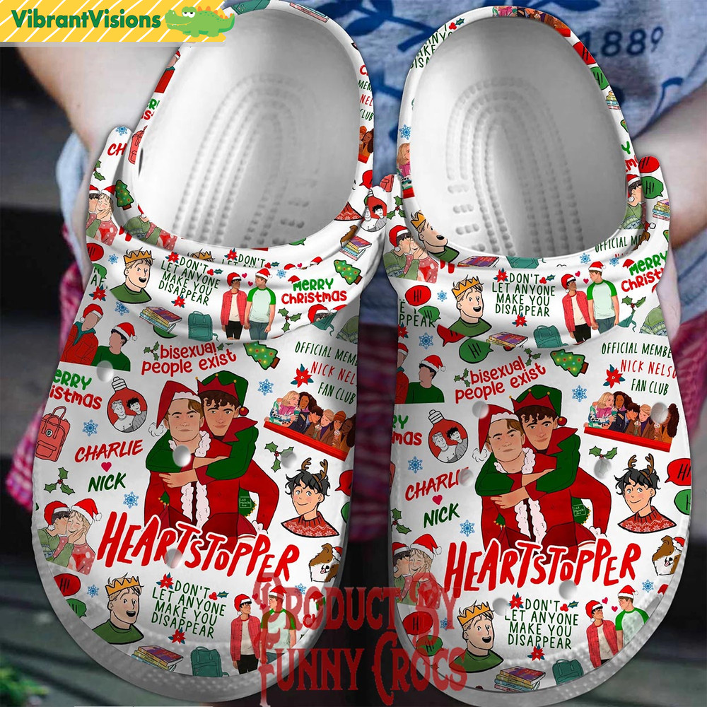 Merry Christmas Heartstopper Crocs Shoes - Discover Comfort And Style Clog Shoes With Funny Crocs.jpg