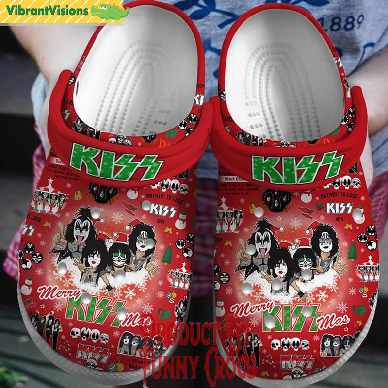 Merry Christmas Kiss Crocs Shoes - Discover Comfort And Style Clog Shoes With Funny Crocs.jpg