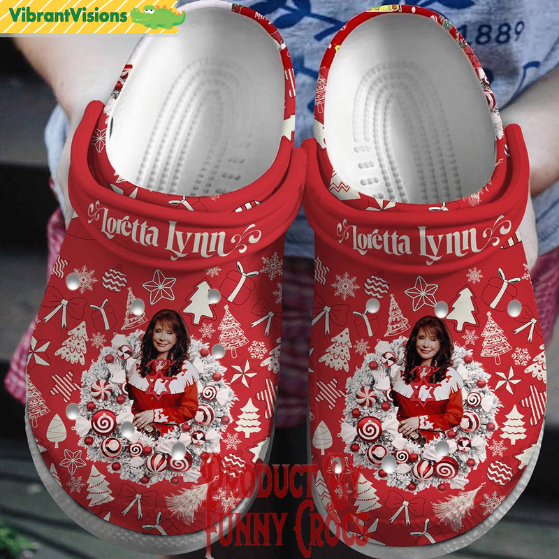 Merry Christmas Loretta Lynn Crocs Shoes - Discover Comfort And Style Clog Shoes With Funny Crocs.jpg