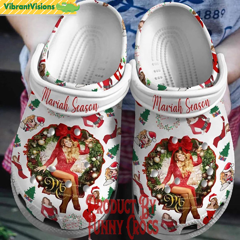 Merry Christmas Mariah Carey Season Crocs Shoes - Discover Comfort And Style Clog Shoes With Funny Crocs.jpg