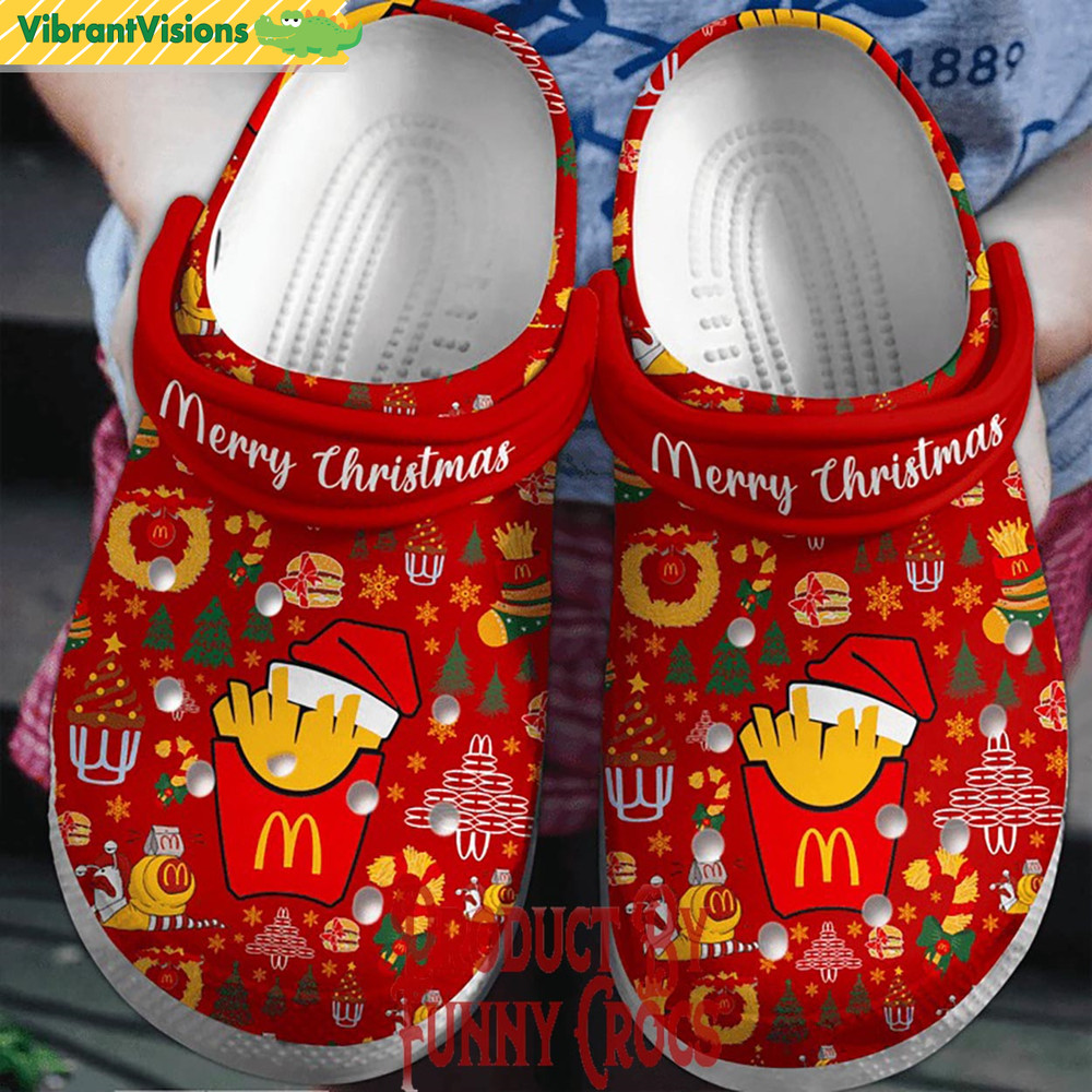 Merry Christmas Mcdonald Crocs Shoes - Discover Comfort And Style Clog Shoes With Funny Crocs.jpg
